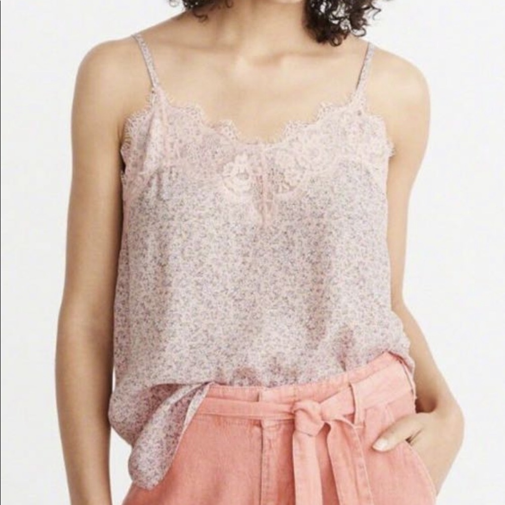 Pink Abercrombie Lace Tank